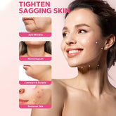 Rosarden V Line Lifting Mask, Double Chin Mask, Hydrogel Collagen Mask With Aloe Vera & Seaweed, Chin Lift, Firming Skin, Anti-Wrinkle Face Masks, 3 Pieces